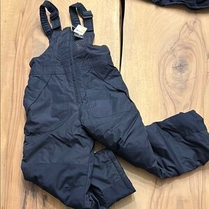 Kids Navy Snow Bib Overalls 5-6 US Polo Assn.